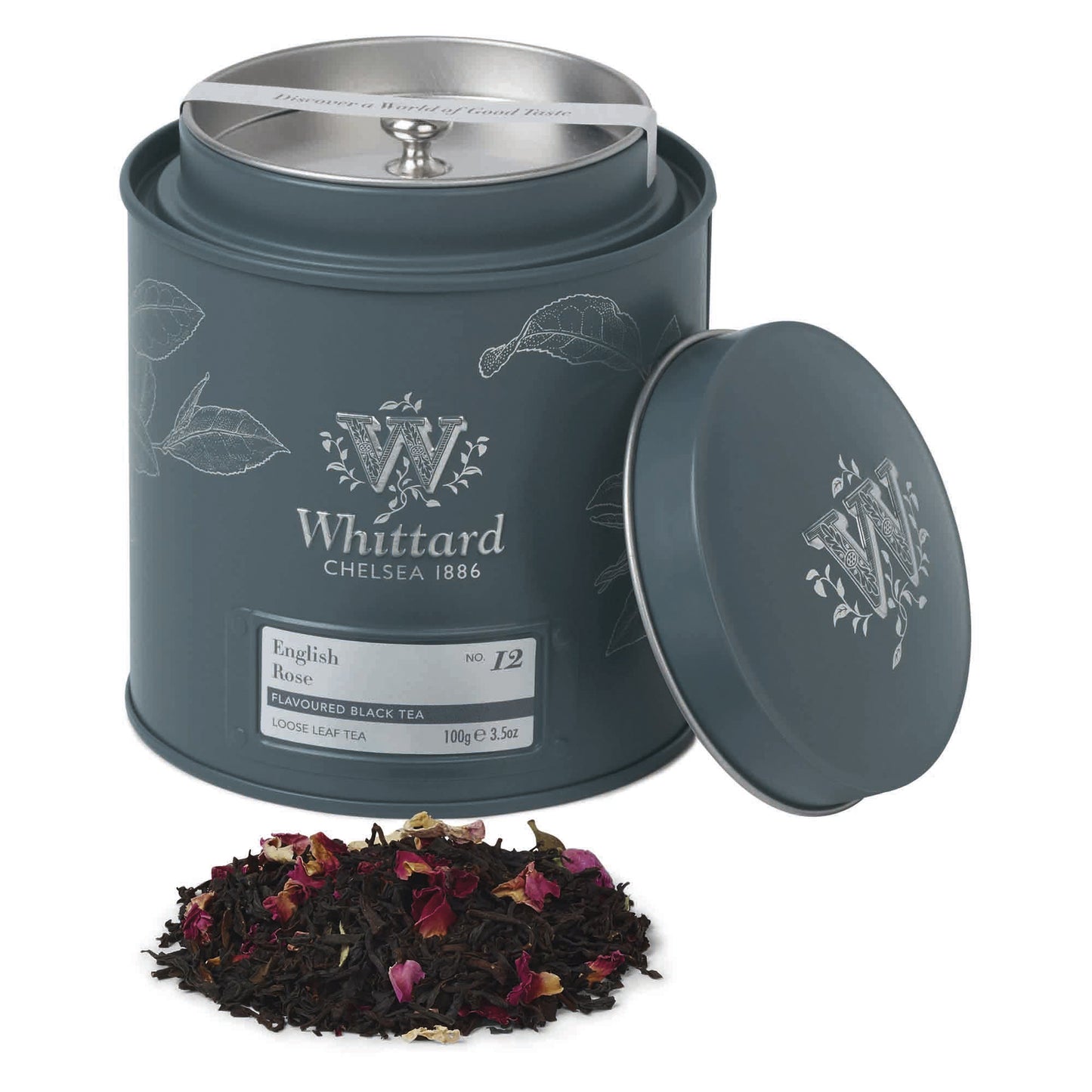 Whittard English Rose Loose Tea Caddy, 100g