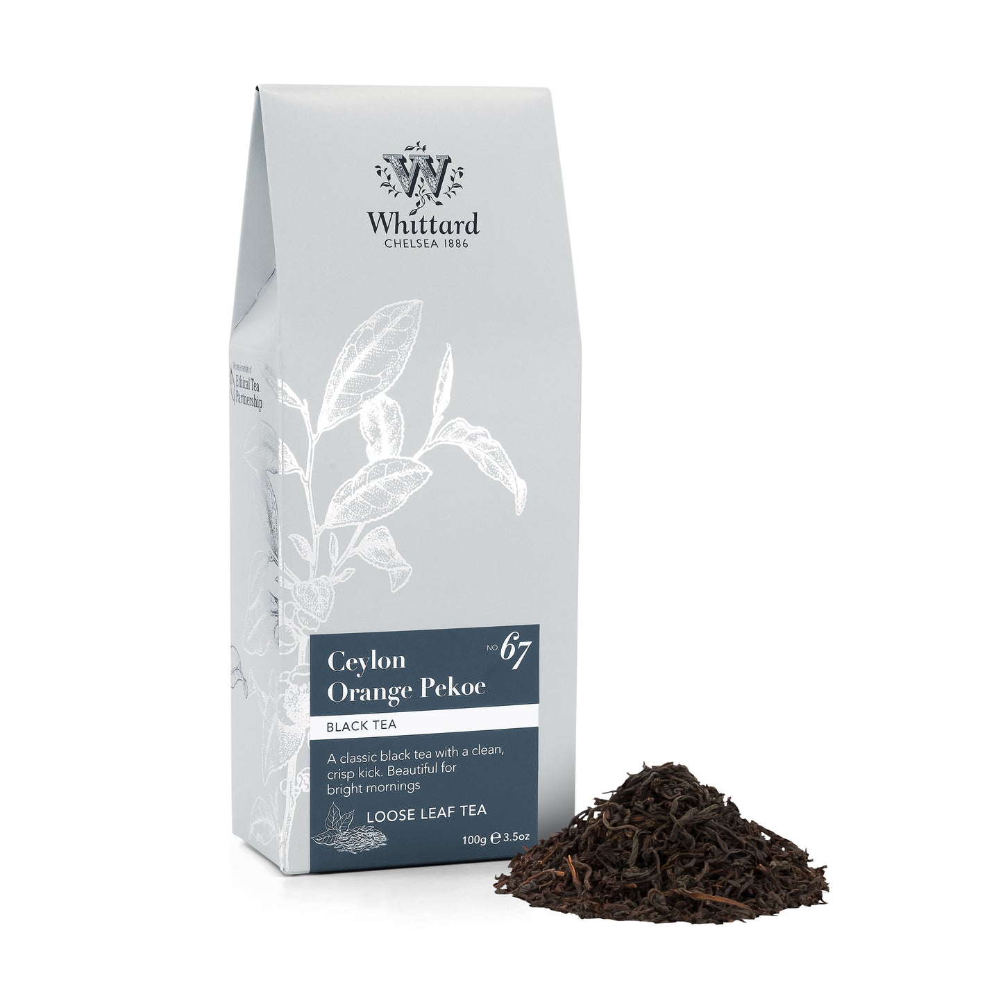 Whittard Ceylon Orange Pekoe Loose Tea Pouch, 100g