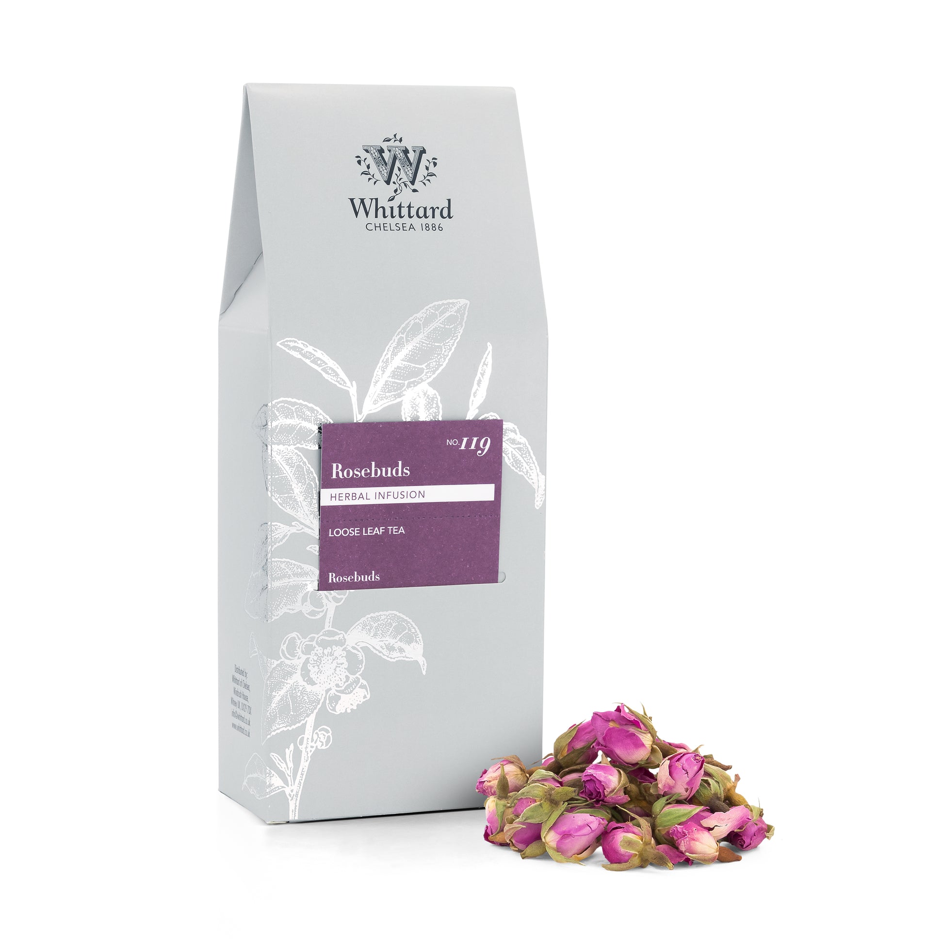 Whittard Rosebuds Loose Infusion Pouch, 50g