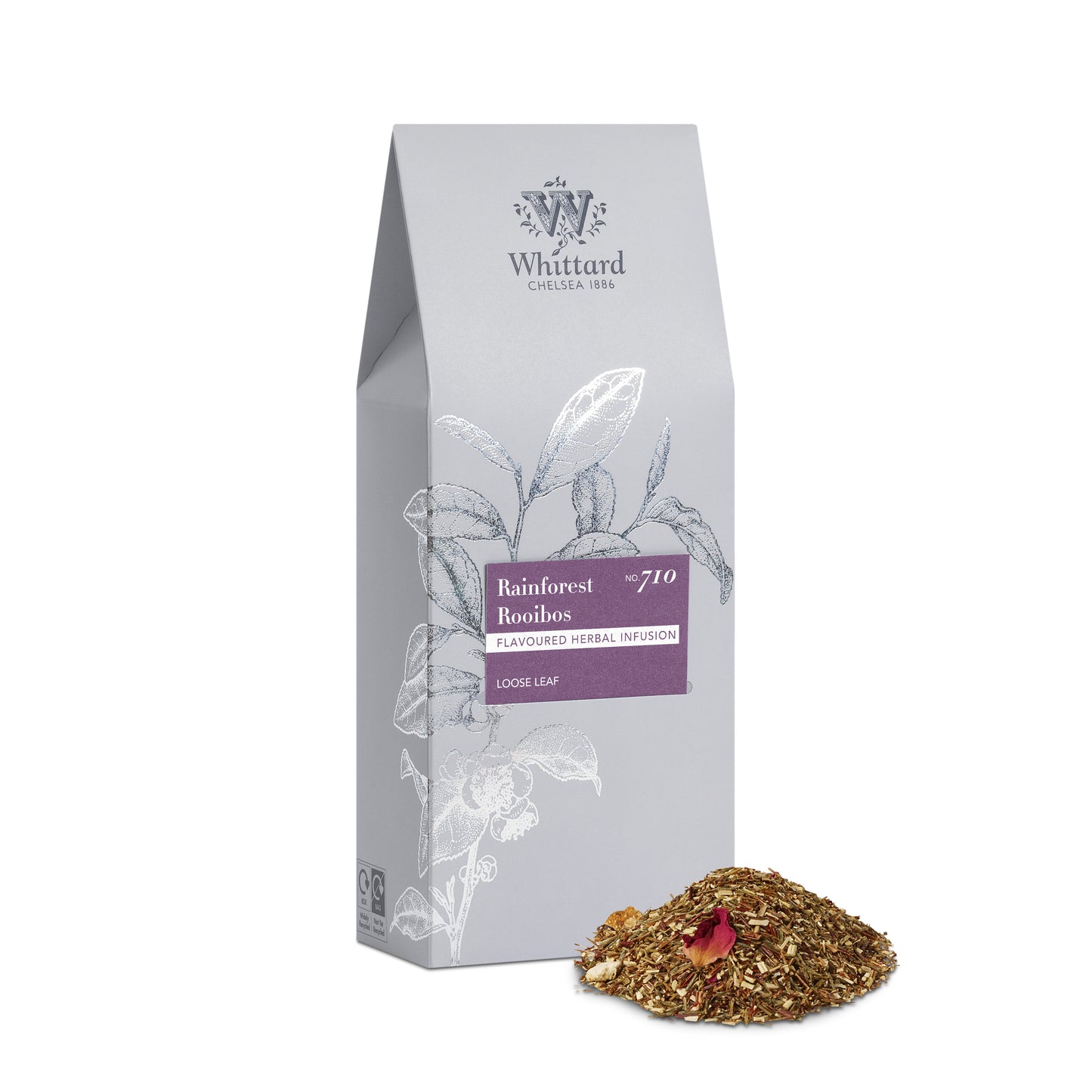 Whittard Rainforest Rooibos Loose Tea Pouch, 100g