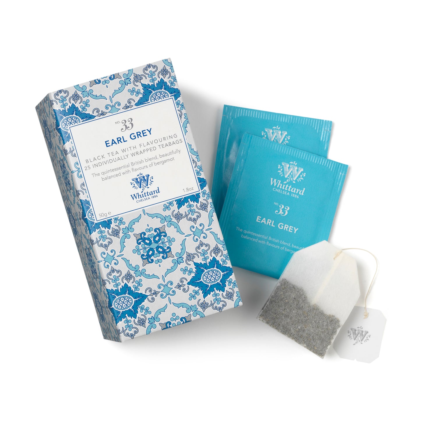 Whittard Tea Discoveries Earl Grey 25 Individually Wrapped Teabags