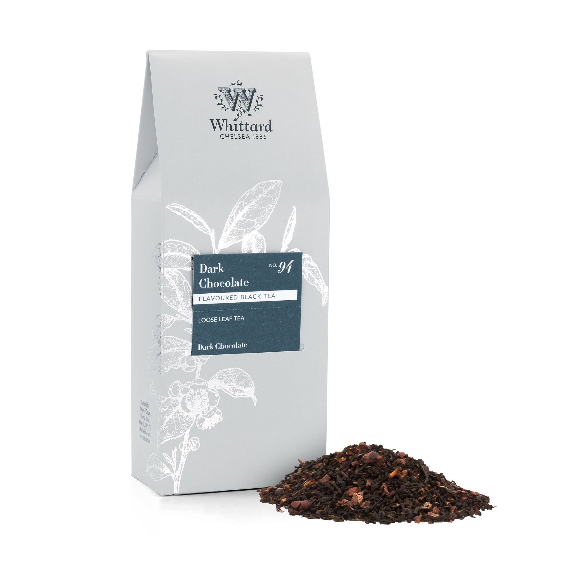 Whittard Dark Chocolate Loose Tea Pouch, 100g