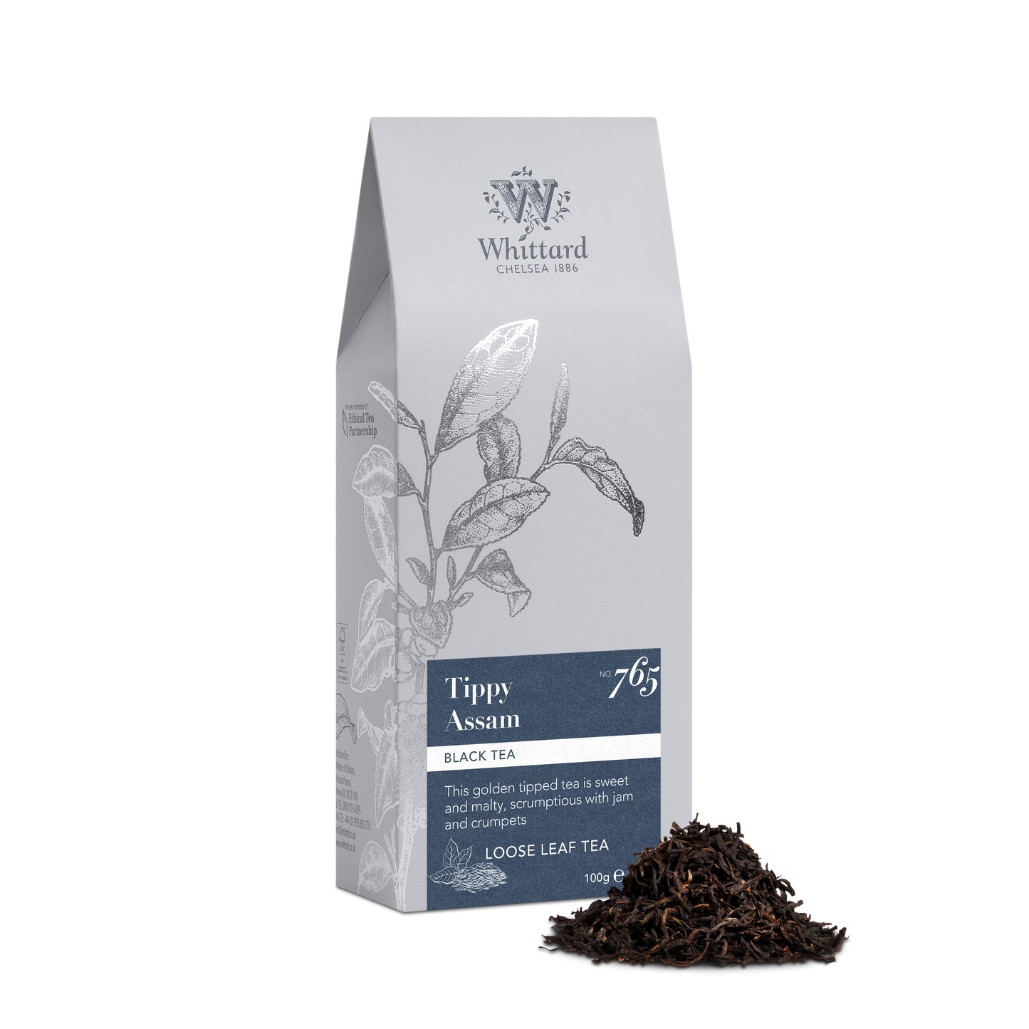 Whittard Tippy Assam Loose Tea Pouch, 100g