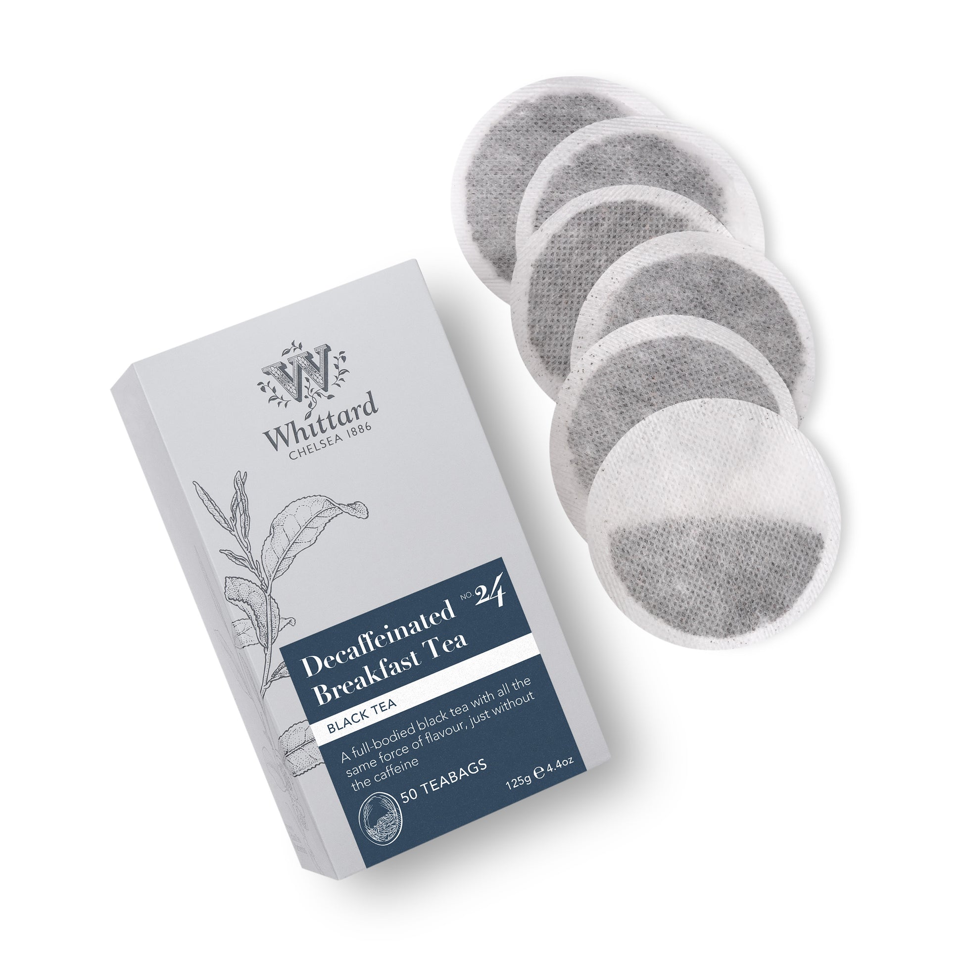 Whittard Decaf English Breakfast 50 Traditional Teabags