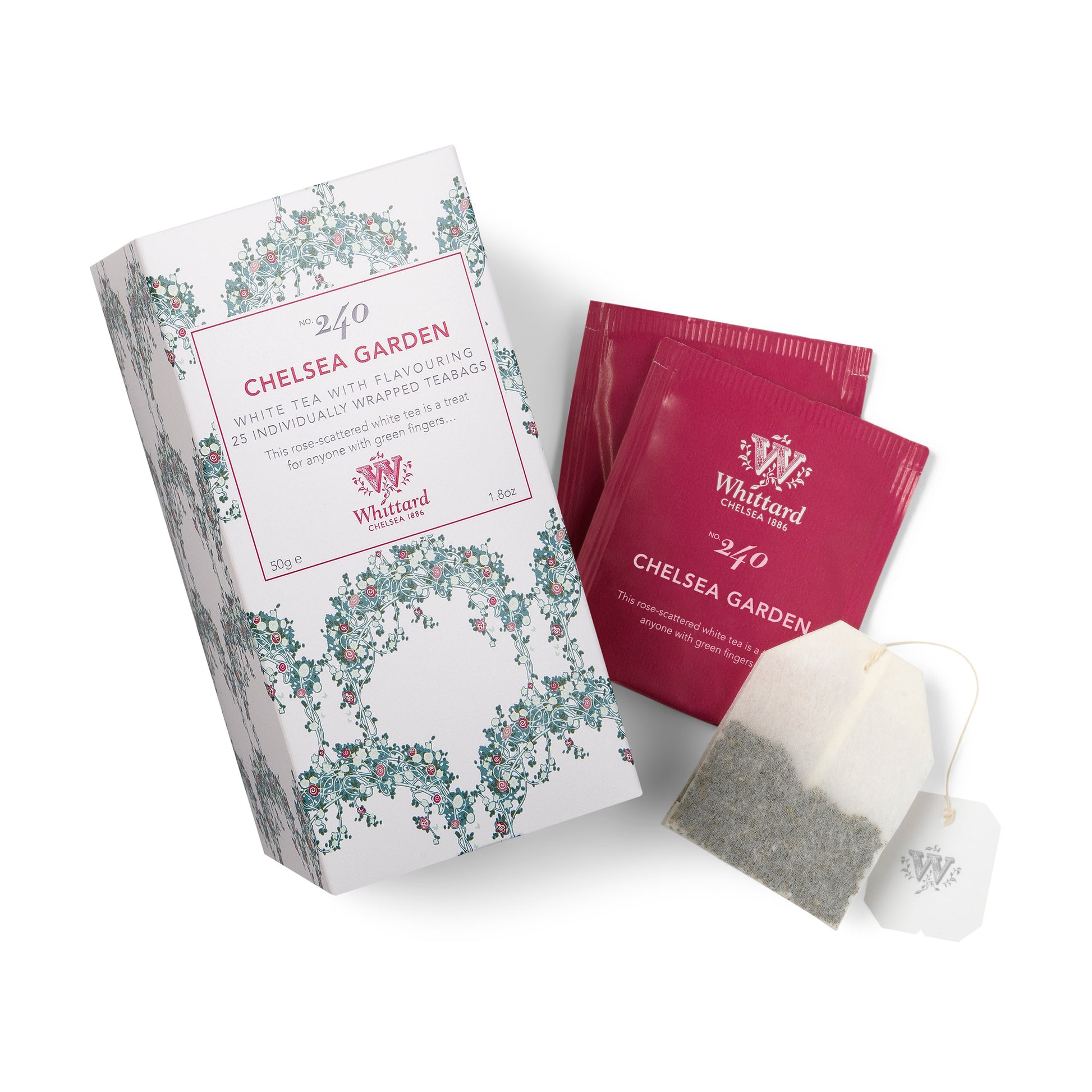 Whittard Tea Discoveries Chelsea Garden 25 Individually Wrapped Teabags