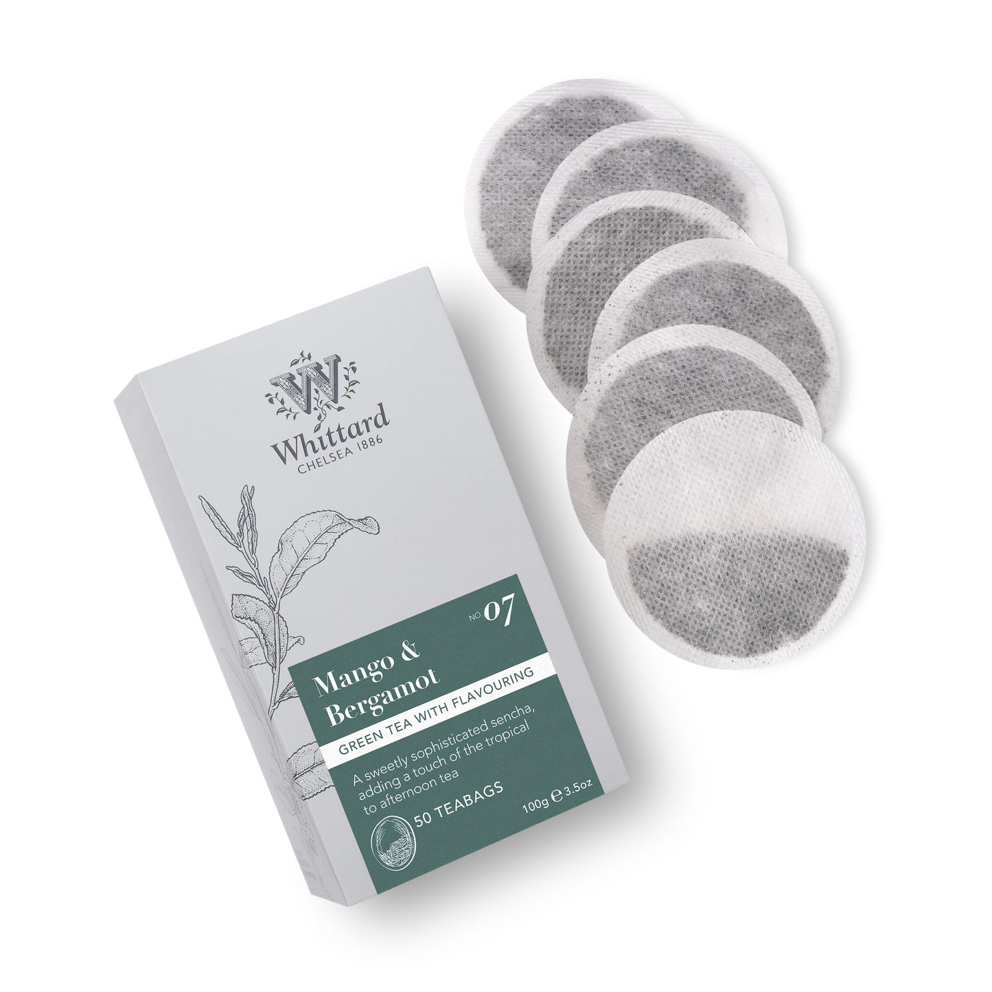 Whittard Mango & Bergamot 50 Traditional Teabags
