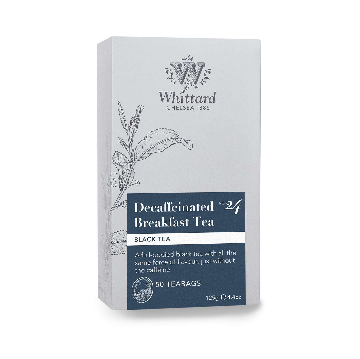 Whittard Decaf English Breakfast 50 Traditional Teabags
