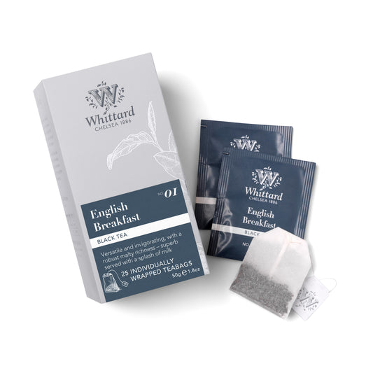 Whittard English Breakfast 25 Individually Wrapped Teabags