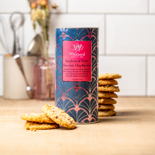 Whittard Raspberry & White Chocolate Chip Biscuits