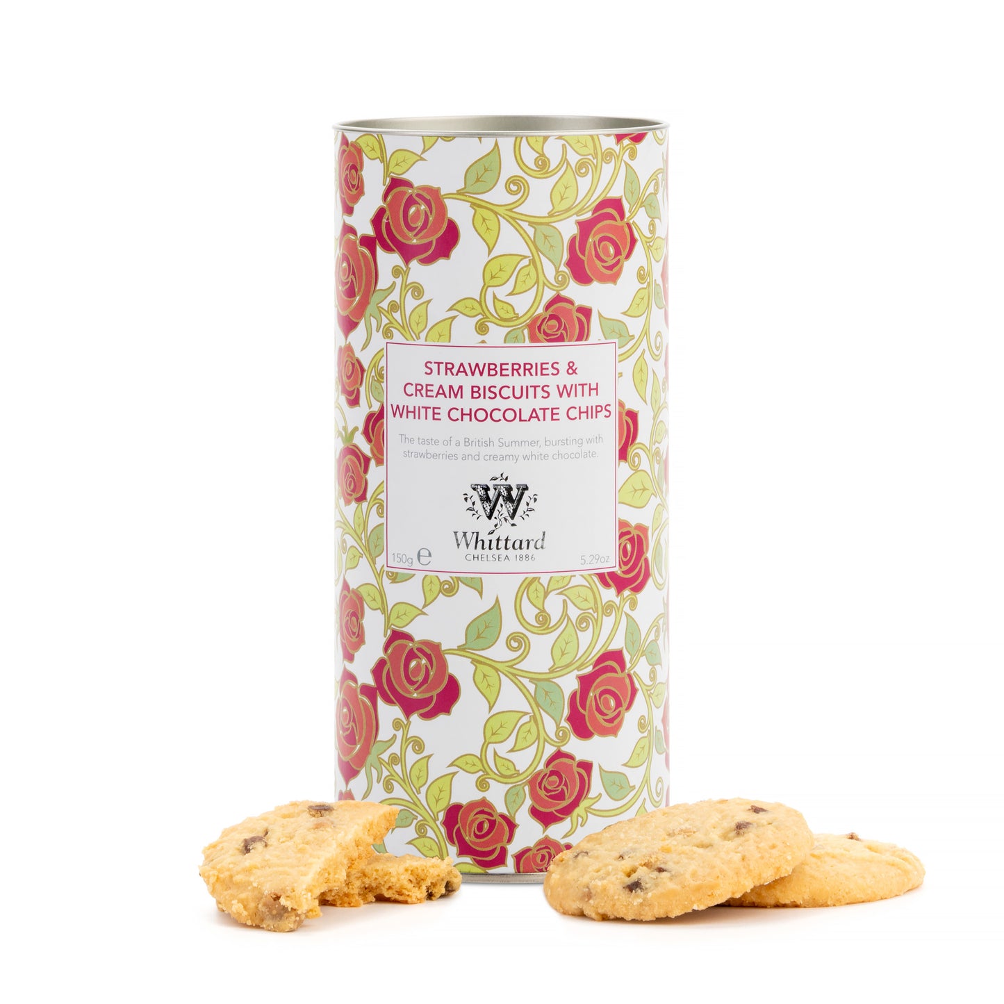 Whittard Strawberries & Cream Biscuits with White Chocolate Chips