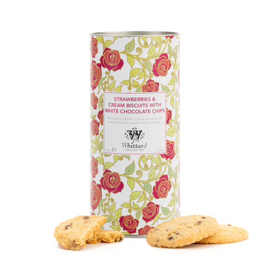 Whittard Strawberries & Cream Biscuits with White Chocolate Chips