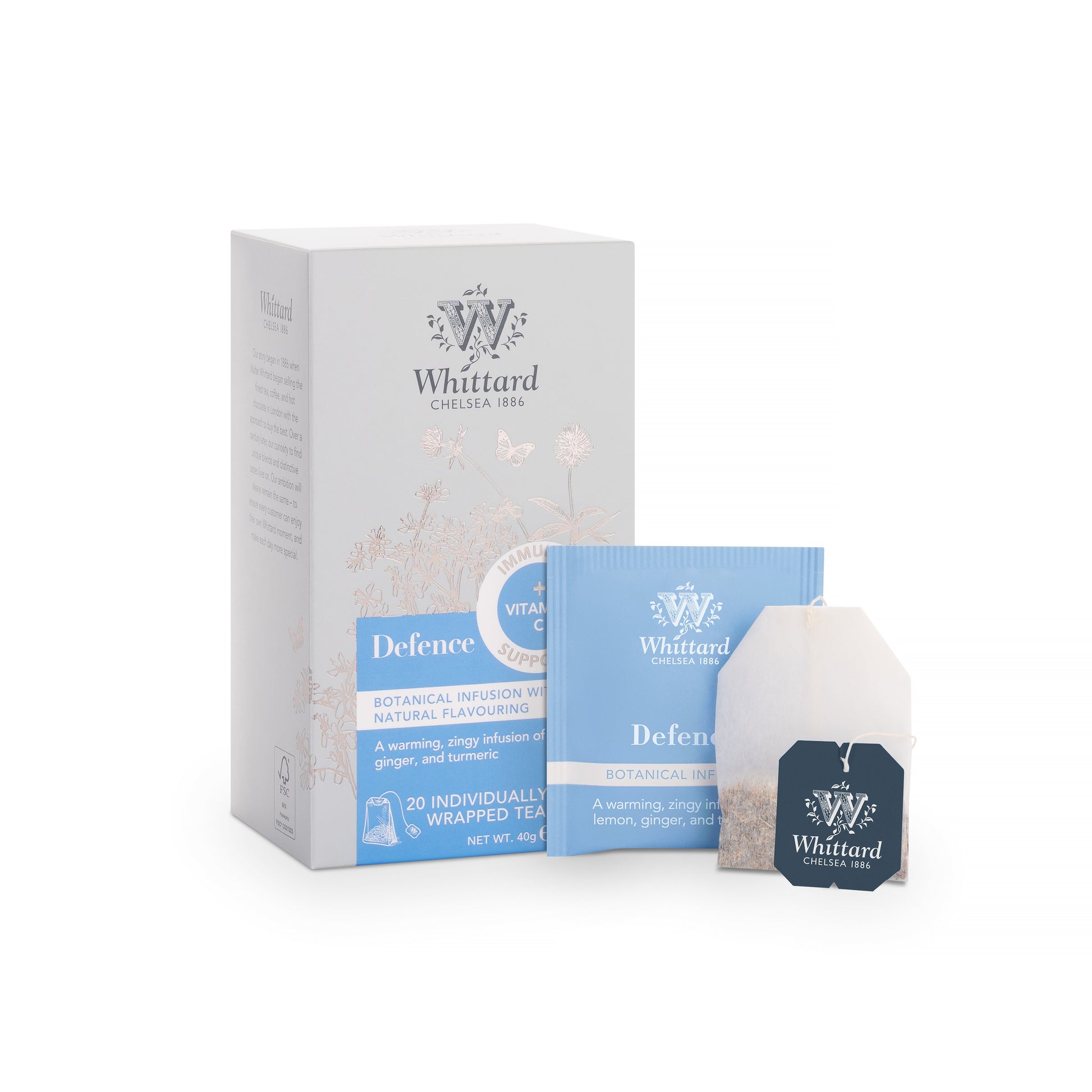 Whittard Defence Botanical Wellness Infusion 20 Individually Wrapped Teabags