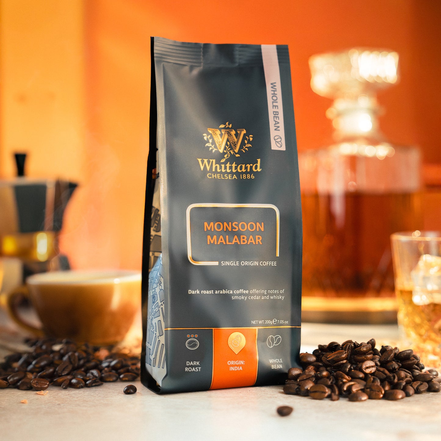 Whittard Monsoon Malabar Coffee Beans Valve Pack