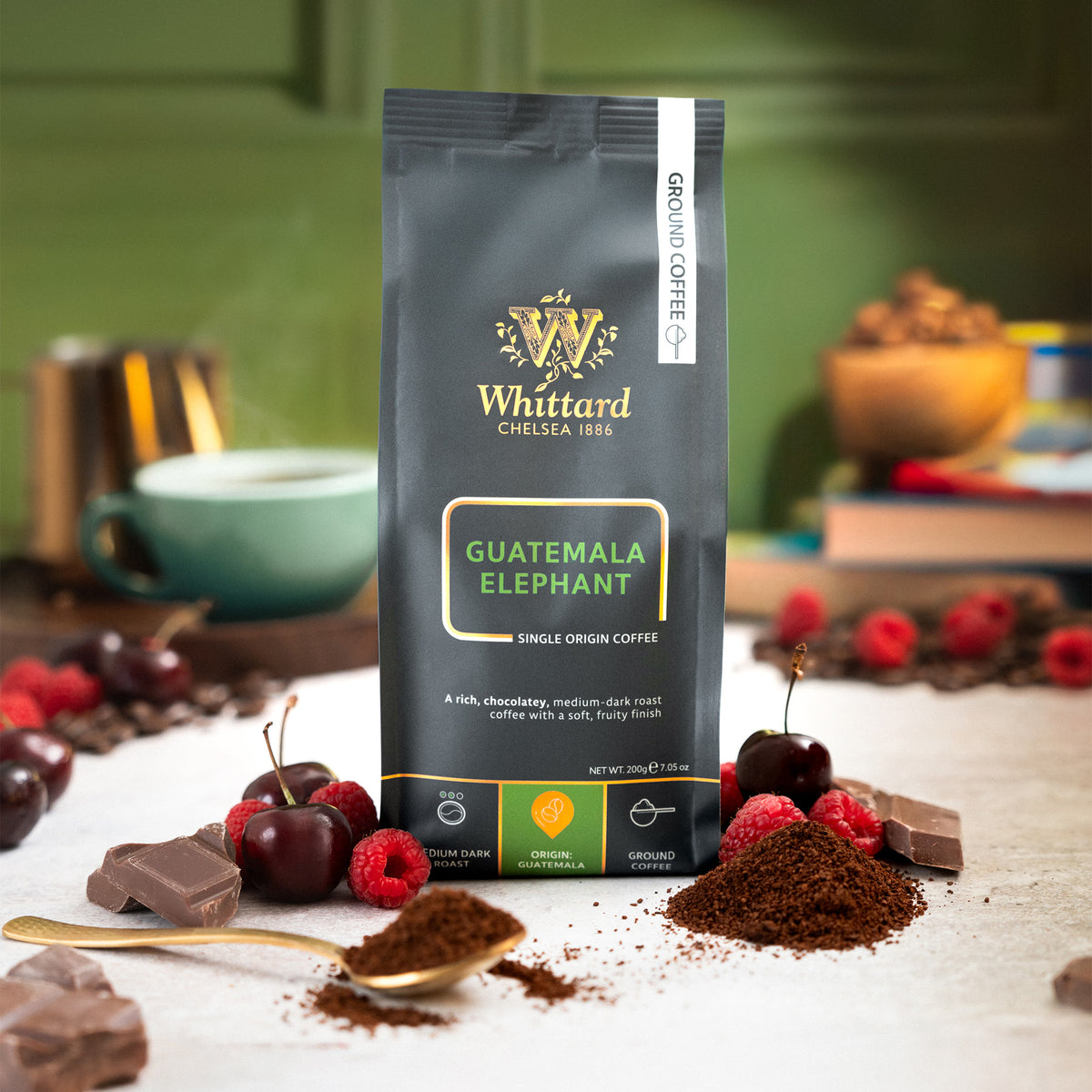 Whittard Guatemala Elephant Ground Coffee Valve Pack