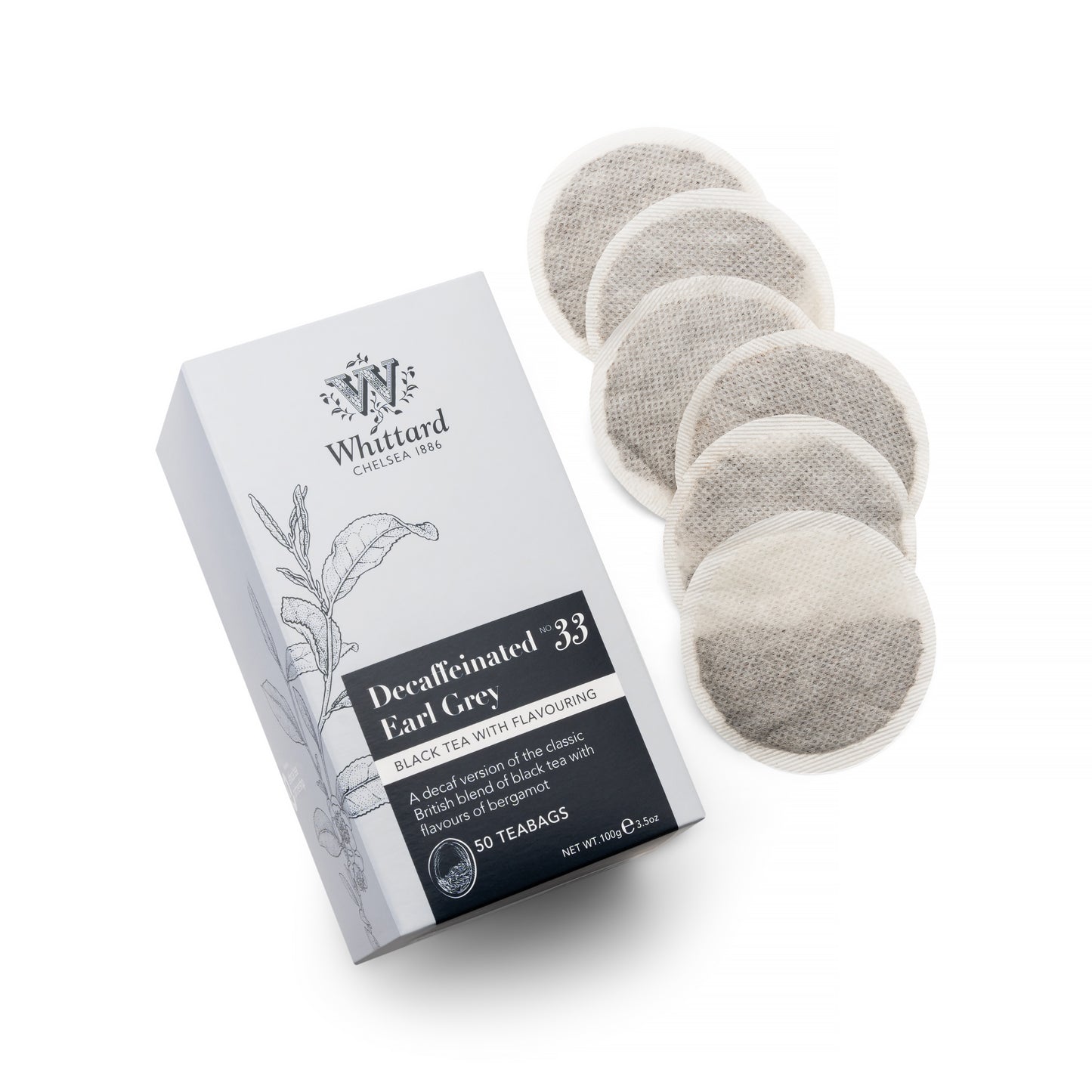Whittard Decaf Earl Grey 50 Traditional Teabags