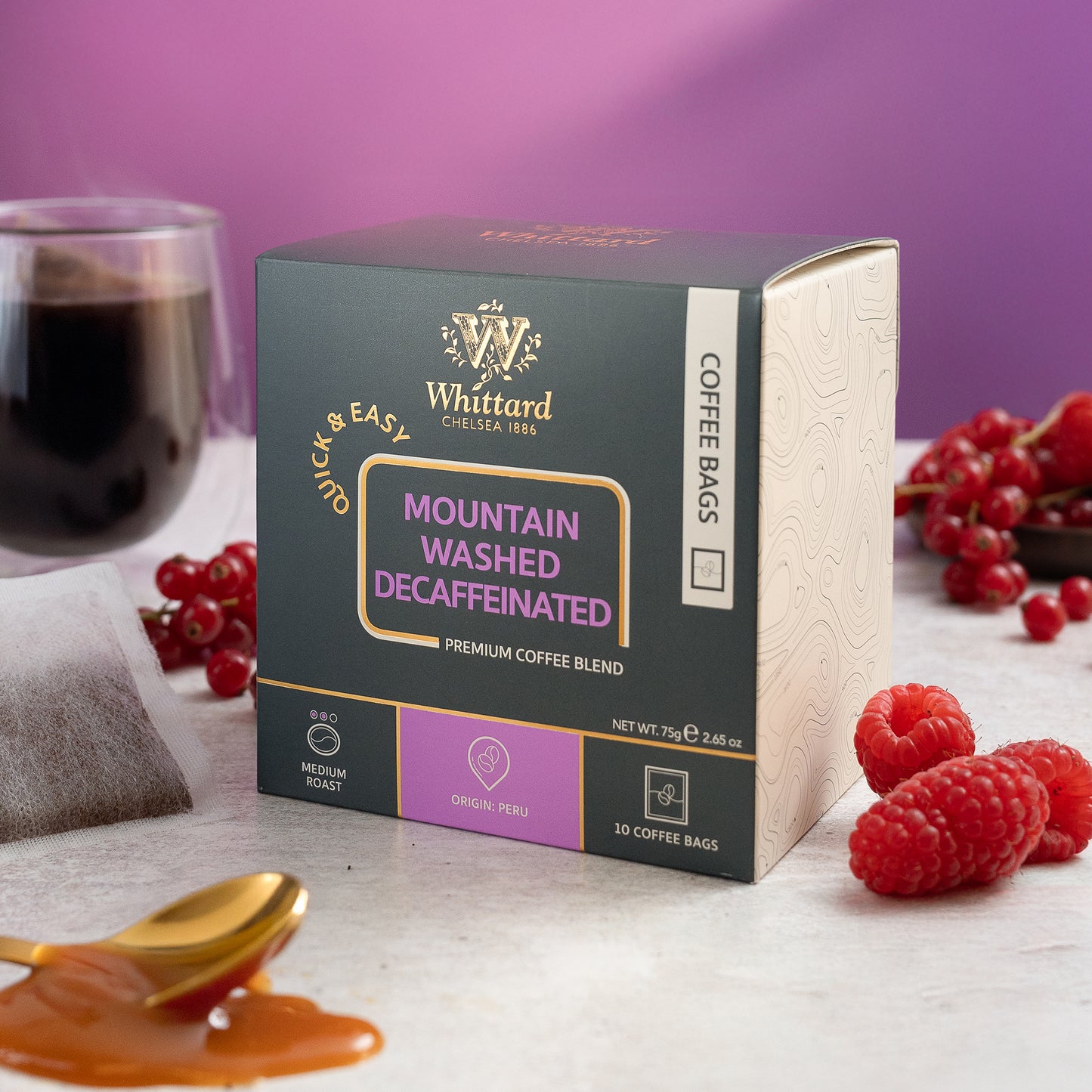 Whittard Mountain Washed Decaffeinated Coffee Bags