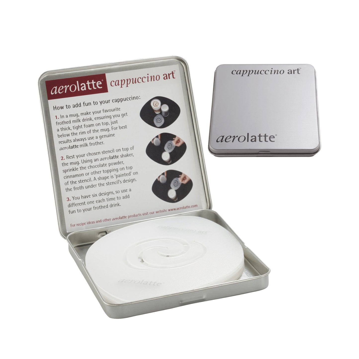 Whittard Aerolatte Cappuccino Stencils