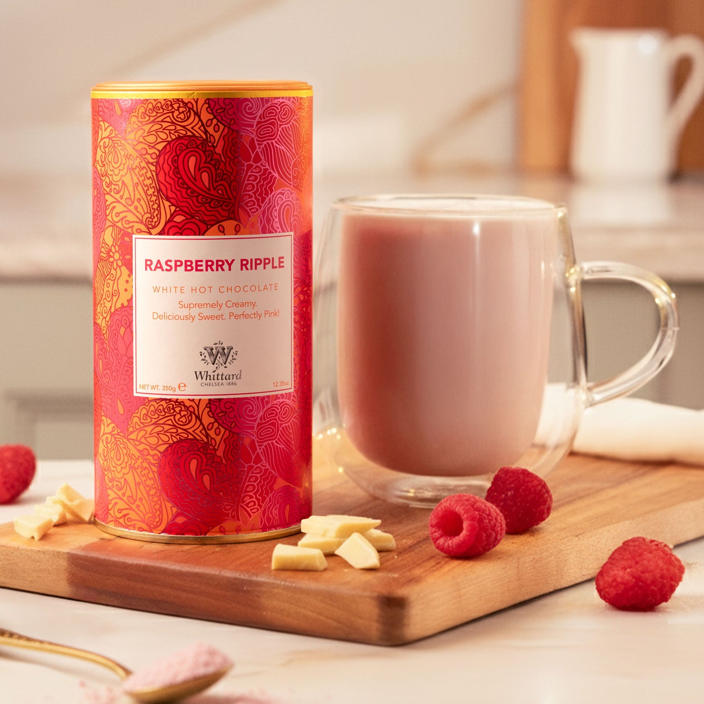 Whittard Raspberry Ripple Flavour Hot Chocolate