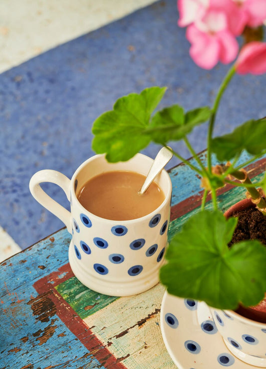 Double Dot 1/2 Pint Mug Unique Handmade & Handpainted English Earthenware Tea/Coffee Mug Emma Bridgewater