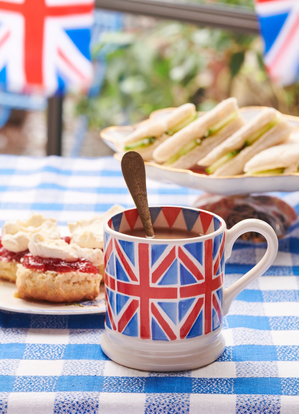 Union Jack 1/2 Pint Mug Unique Handmade & Handpainted English Earthenware Tea/Coffee Mug Emma Bridgewater