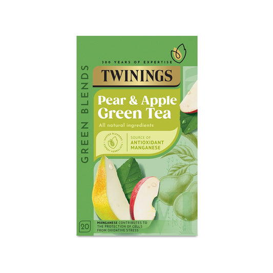 Twinings Green Tea Apple & Pear Green Tea 20 Tea Bags All Natural Flavours Sugar Free Tea