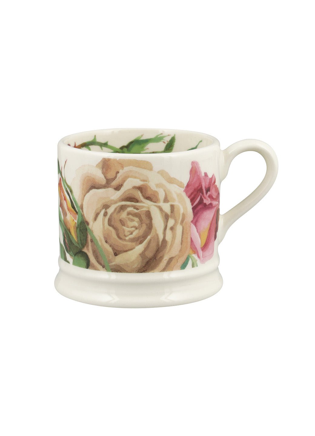 Roses Small Mug Unique Handmade & Handpainted English Earthenware Tea/Coffee Mug Emma Bridgewater