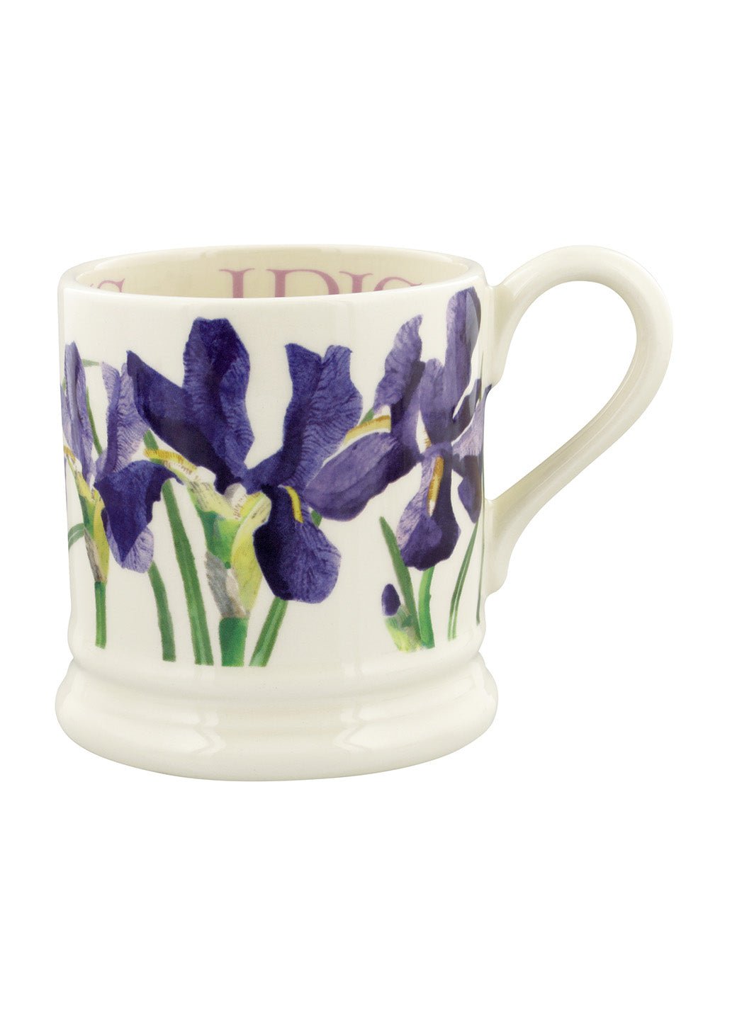 Blue Iris 1/2 Pint Mug Unique Handmade & Handpainted English Earthenware Tea/Coffee Mug Emma Bridgewater