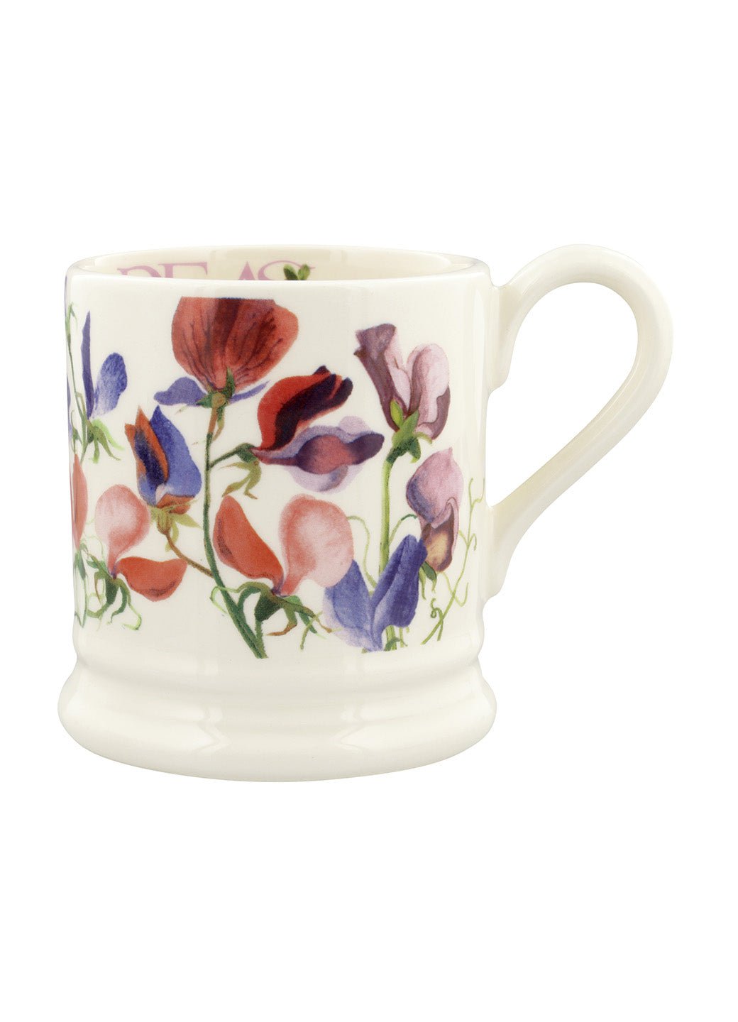 Emma Bridgewater Seconds Sweet Pea Multi 1/2 Pint Mug Unique Handmade & Handpainted English Earthenware Tea/Coffee Mug