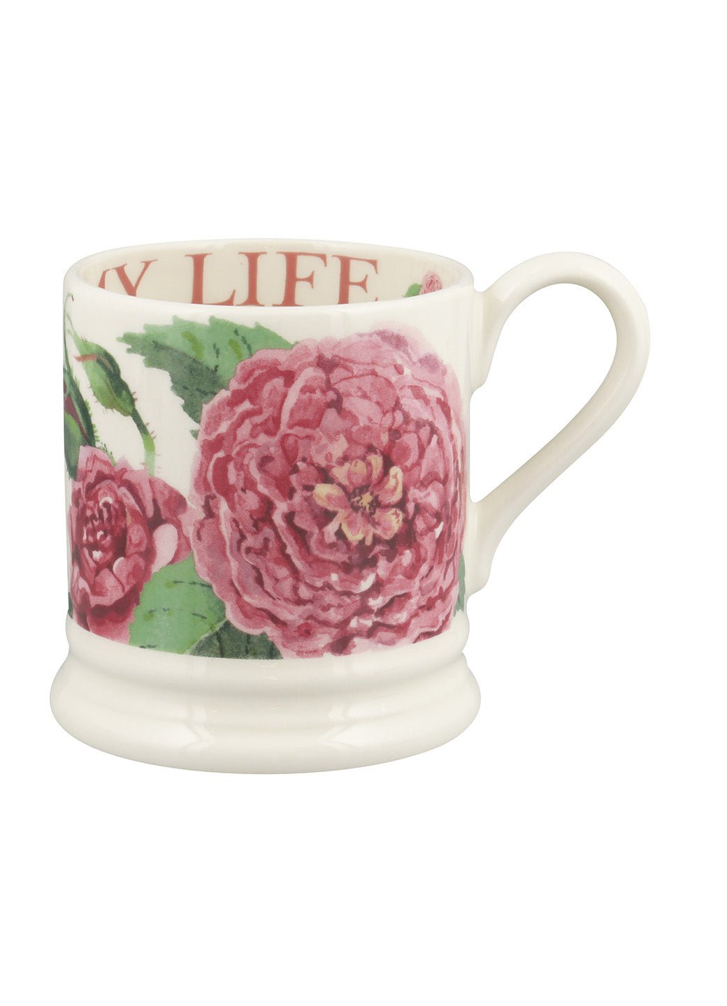 Emma Bridgewater David Austin Emma Bridgewater Rose 1/2 Pint Mug Unique Handmade & Handpainted English Earthenware Tea/Coffee Mug