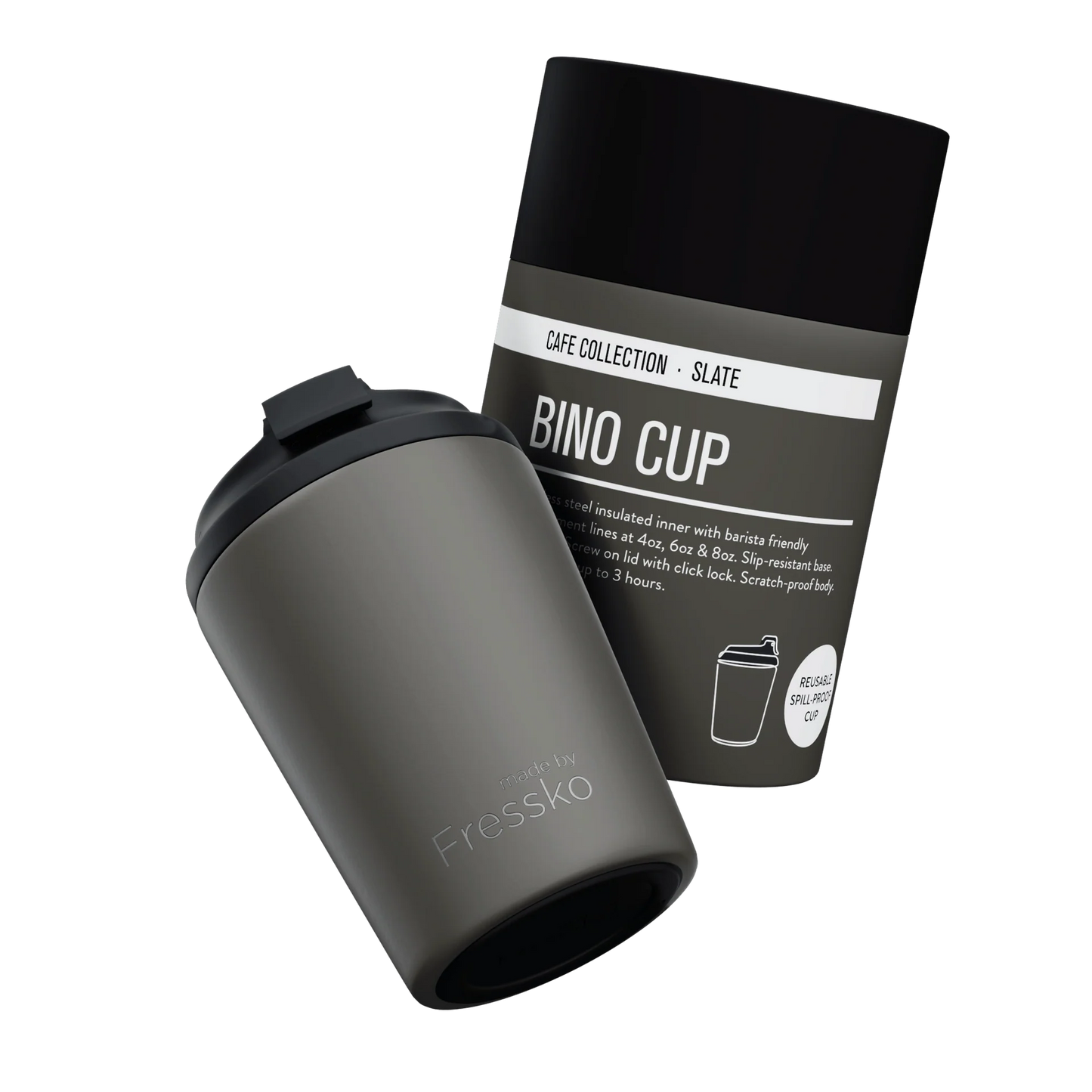 FRESSKO Slate Reusable Cup (Stainless Steel)