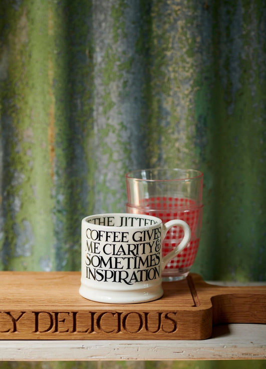 Emma Bridgewater Black Toast All Over Small Mug Unique Handmade & Handpainted English Earthenware Tea/Coffee Mug