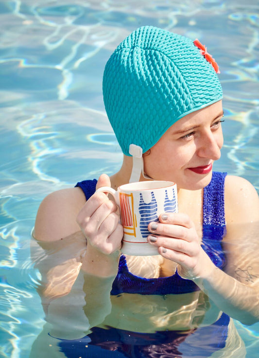 Bathing Suit 1/2 Pint Mug Unique Handmade & Handpainted English Earthenware Tea/Coffee Mug Emma Bridgewater