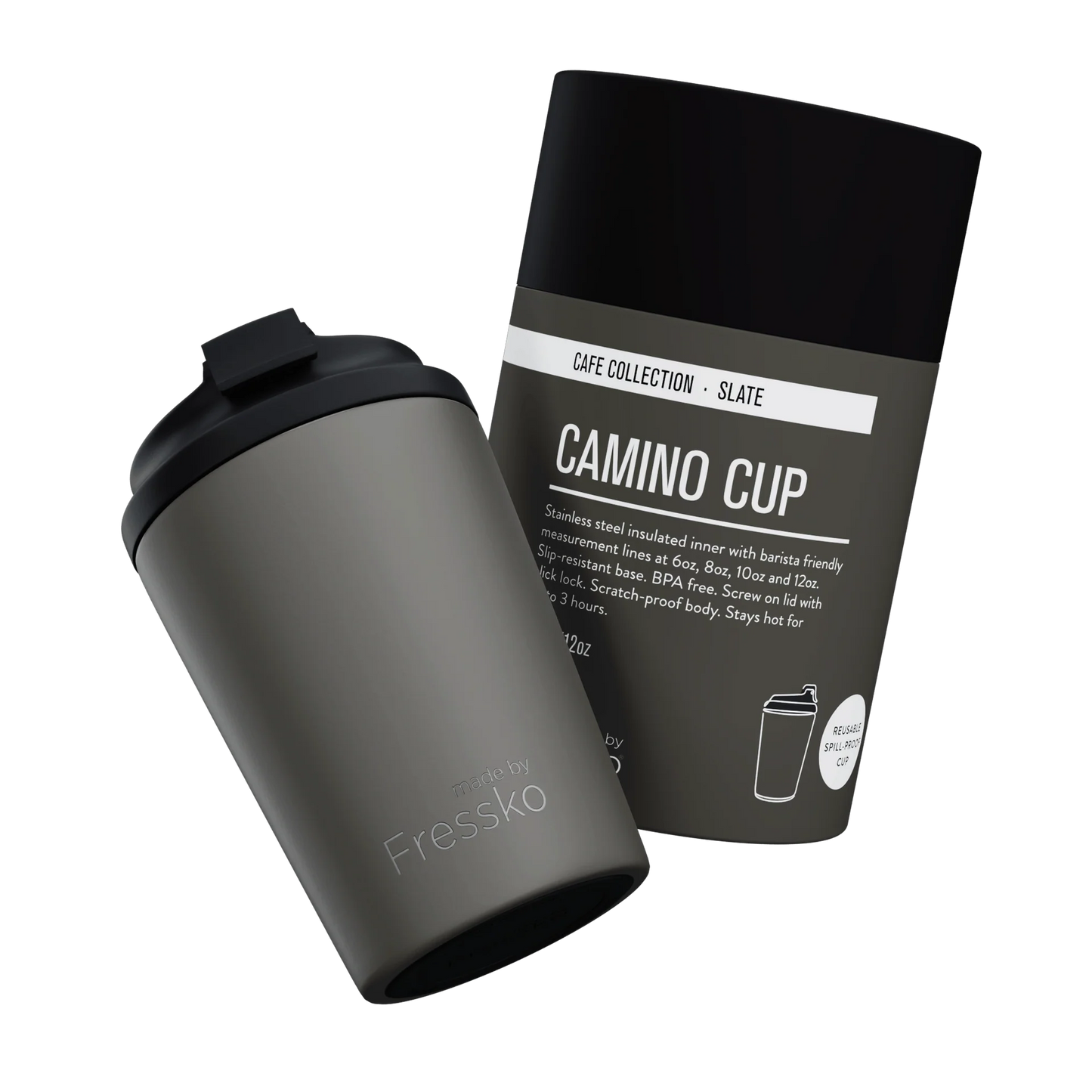 FRESSKO Slate Reusable Cup (Stainless Steel)