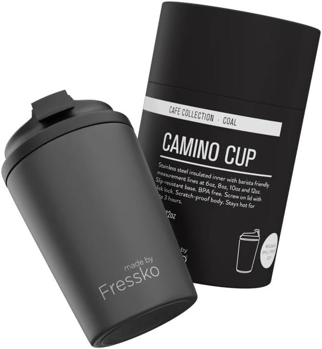 FRESSKO Coal Reusable Cup (Stainless Steel)