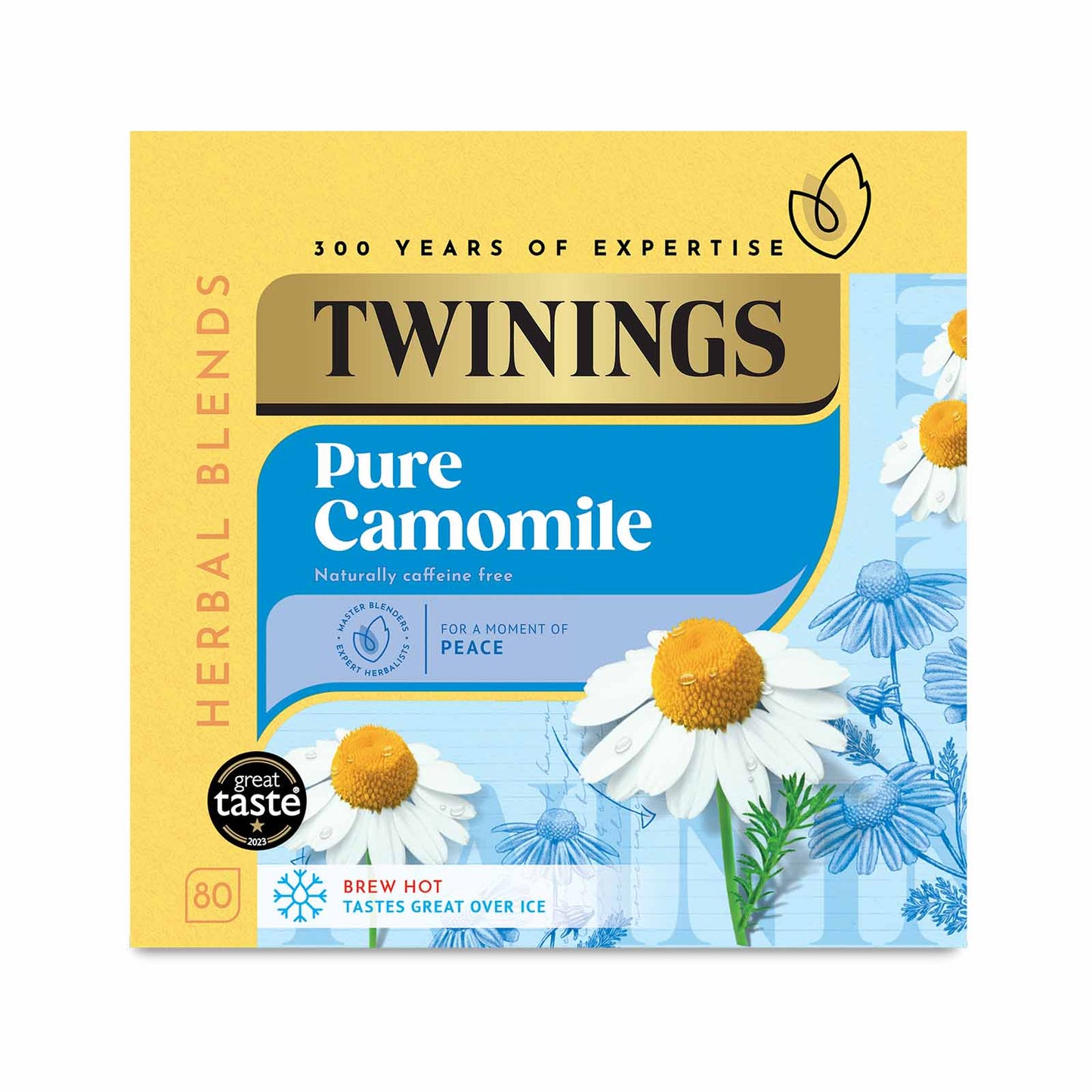 Twinings Fruit & Herbal Tea Pure Camomile Tea 80 Tea Bags Caffeine Free Tea Sugar Free Tea Bags