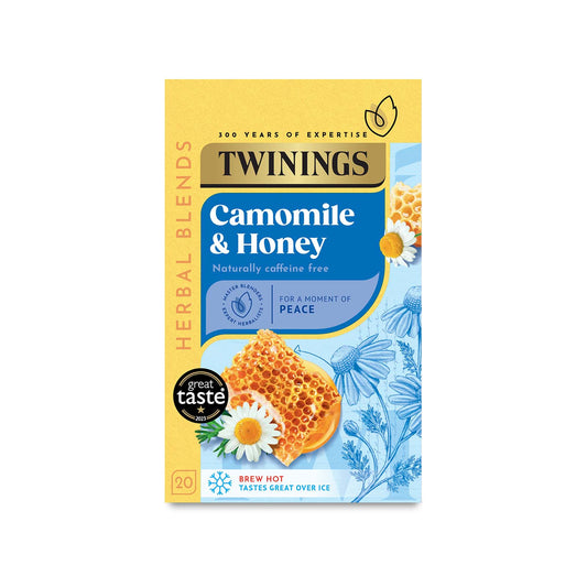 Twinings Fruit & Herbal Tea Camomile, Honey & Vanilla Tea 20 Tea Bags Caffeine Free Tea Sugar Free Tea Bags