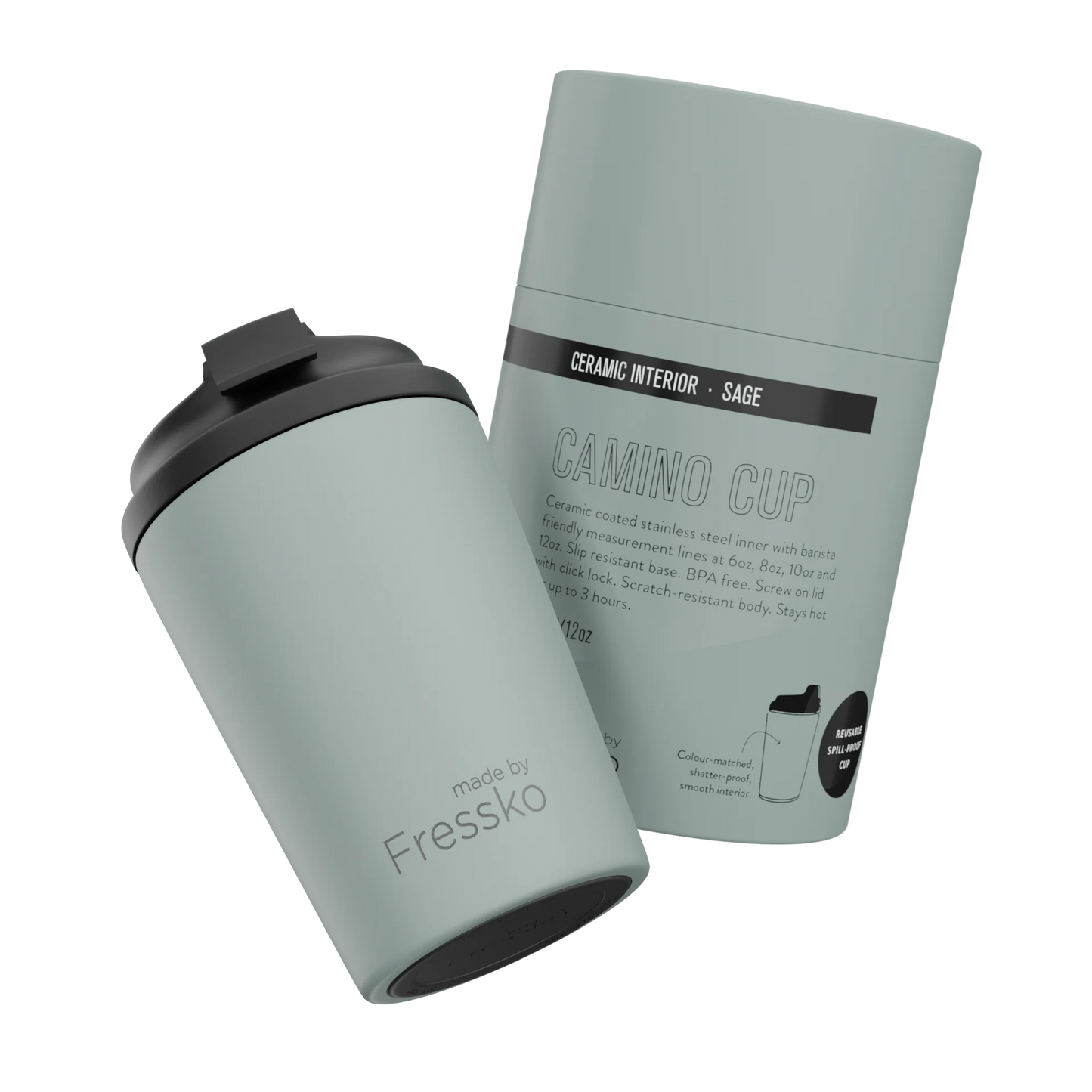 FRESSKO Sage Reusable Cup (Ceramic)