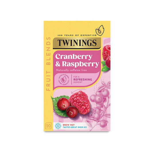 Twinings Fruit & Herbal Tea Cranberry & Raspberry Tea 4 x 20 Tea Bags Caffeine Free Tea Sugar Free Tea Bags