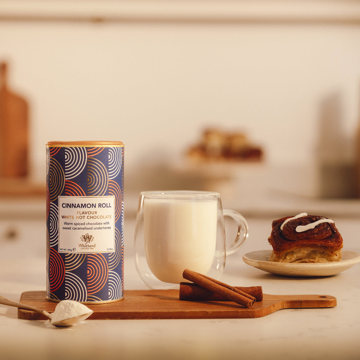 Whittard Cinnamon Roll Flavour White Hot Chocolate