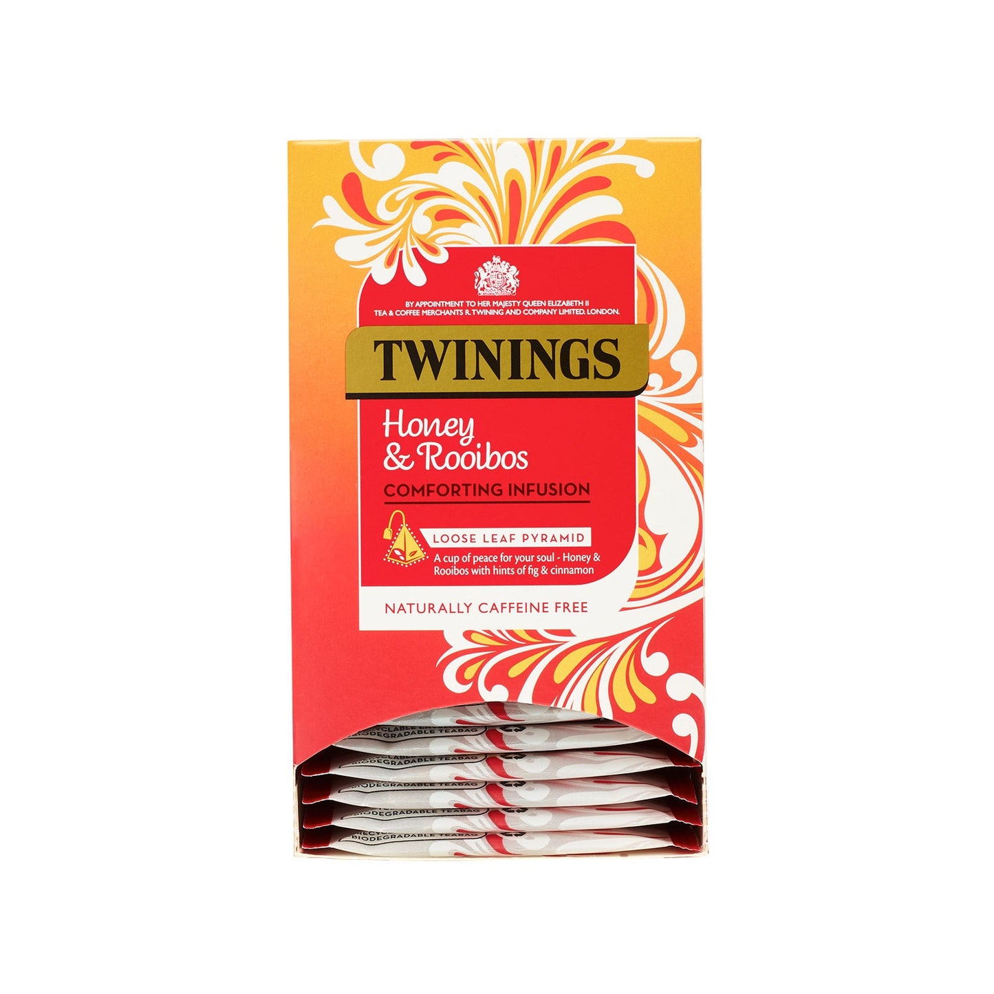 Twinings Honey & Rooibos 15 Pyramid Bags (Individually Wrapped)