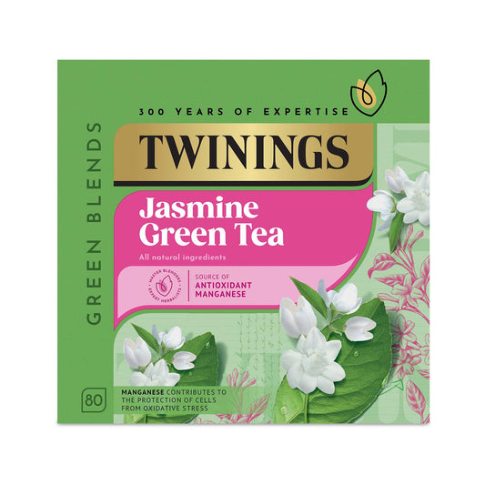 Twinings Green Tea Jasmine Green Tea 80 Tea Bags All Natural Flavours Sugar Free Tea