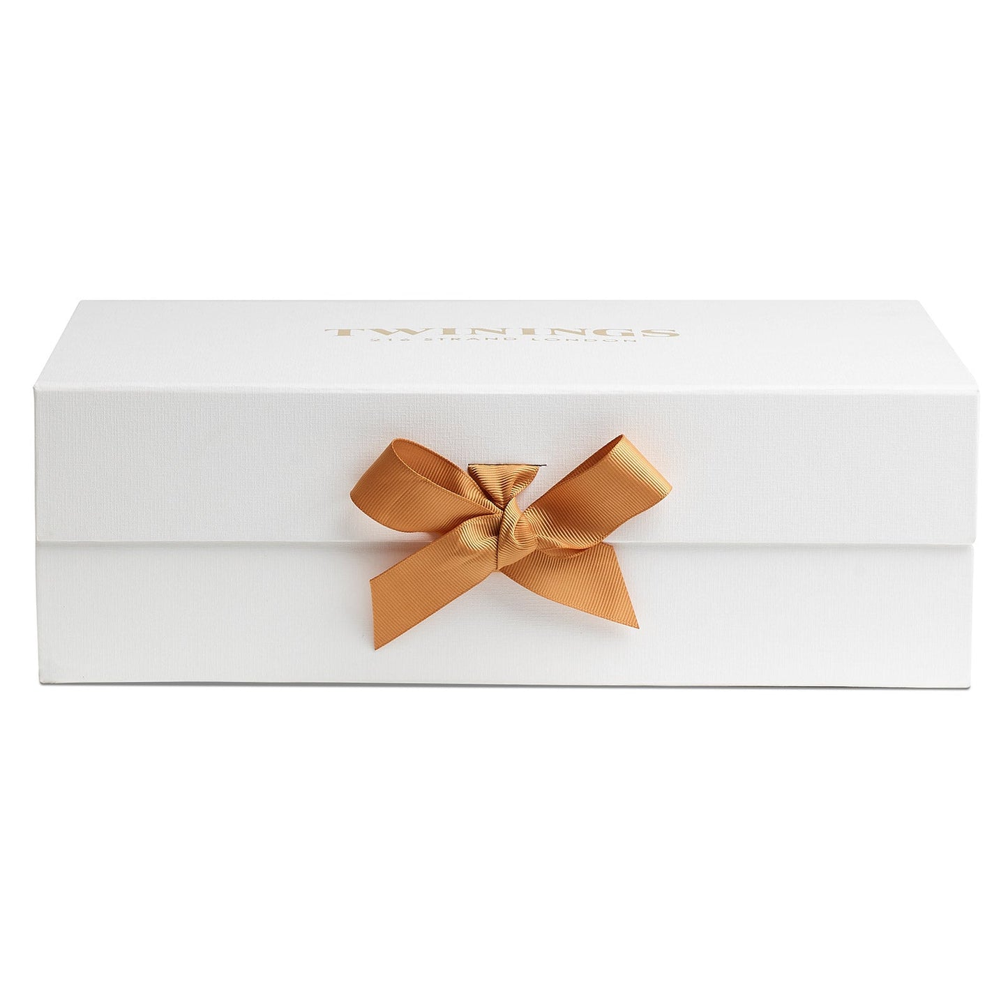 Twinings White Gift Box Large With Gold Ribbon Create Your Own Gift Tea Gift Box