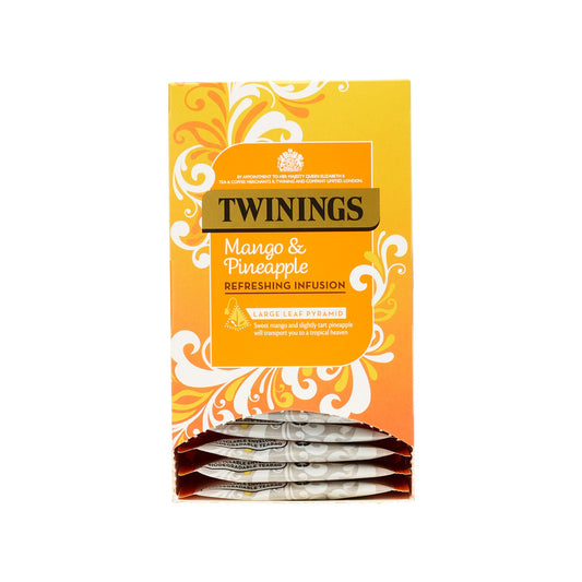 Twinings Mango & Pineapple 15 Pyramid Bags (Individually Wrapped)