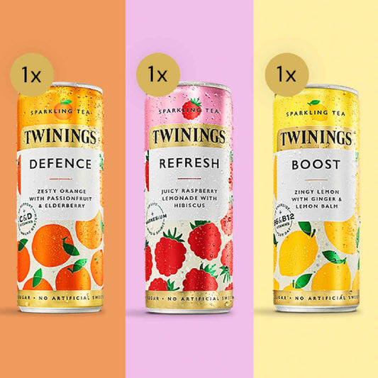 Twinings Sparkling Tea 3 Can Selection Pack