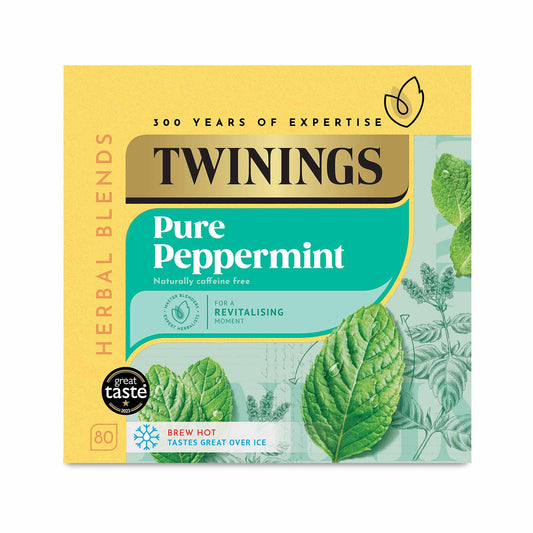 Twinings Fruit & Herbal Tea Pure Peppermint Tea 80 Tea Bags Caffeine Free Tea Sugar Free Tea Bags