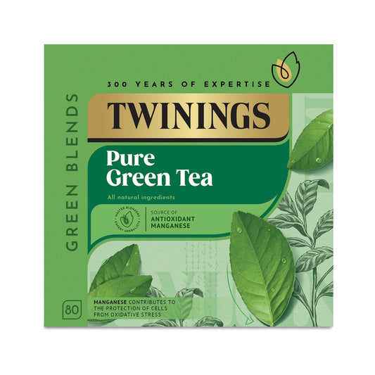 Twinings Green Tea Pure Green Tea 80 Tea Bags All Natural Flavours Sugar Free Tea