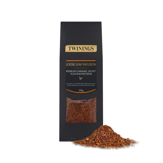 Twinings Redbush Caramel Velvet Flavour Infusion 100g Loose Leaf Infusion