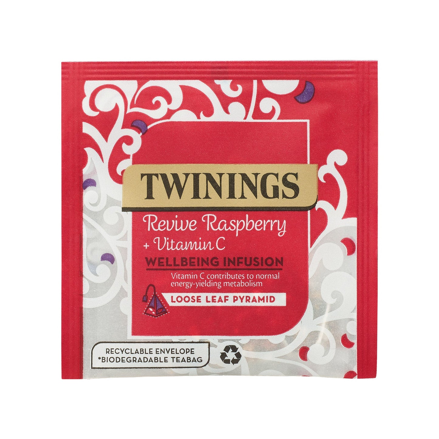 Twinings Revive Raspberry & Vitamin C Loose Leaf Pyramid Single Envelope