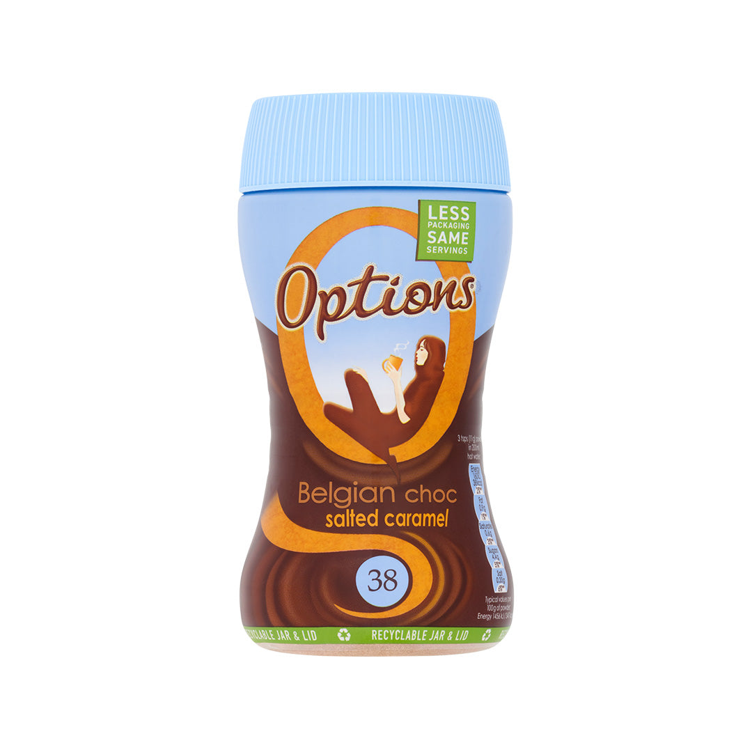 Options Belgian Choc Salted Caramel 220g Jar