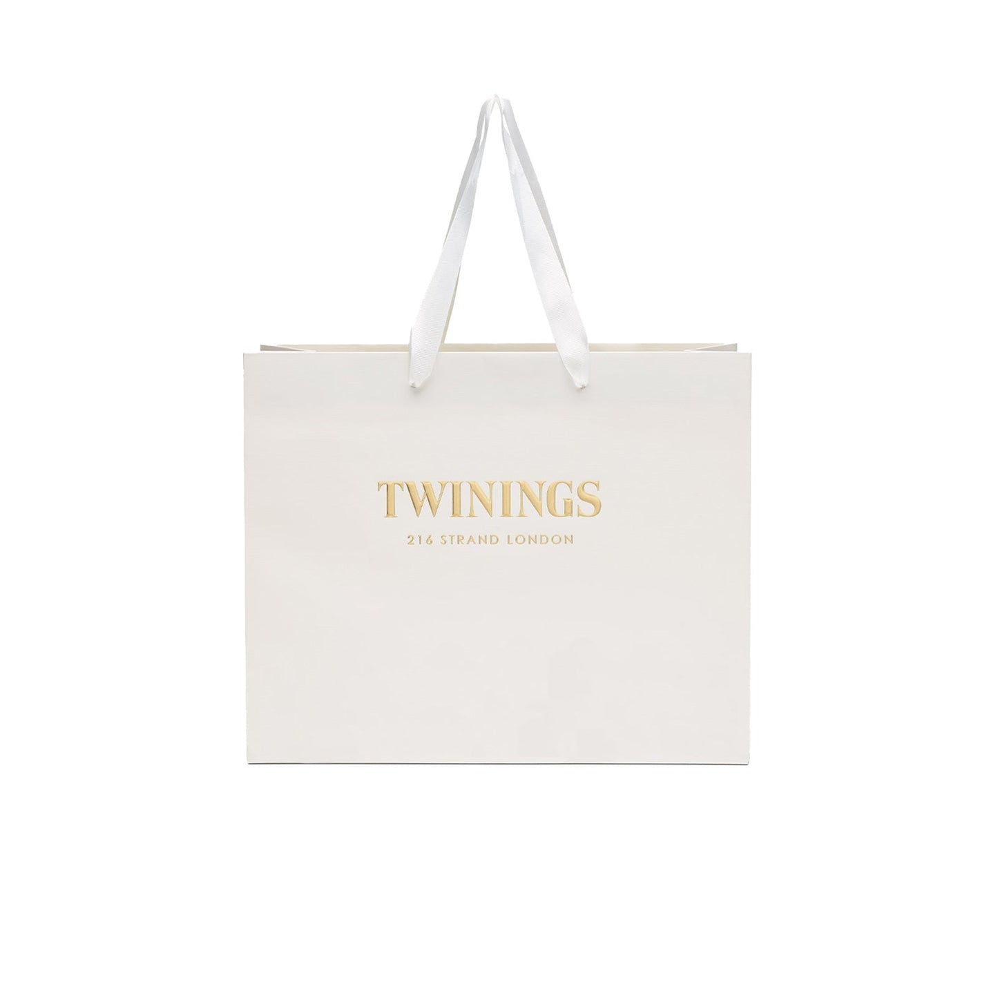 Twinings White Gift Bag Small Gold Design Create Your Own Gift Tea Gift Bag